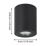 Torrecola Outdoor Wall Light 8cm - Black