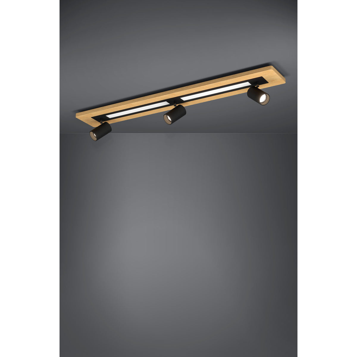 Torrestralle LED Flush Ceiling Light 112cm - Brown & Black