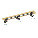Torrestralle LED Flush Ceiling Light 112cm - Brown & Black