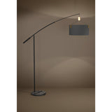 Tortola 1 Floor Lamp - Black & Brass