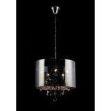 Trace 5 Light Crystal Pendant Light – Chrome