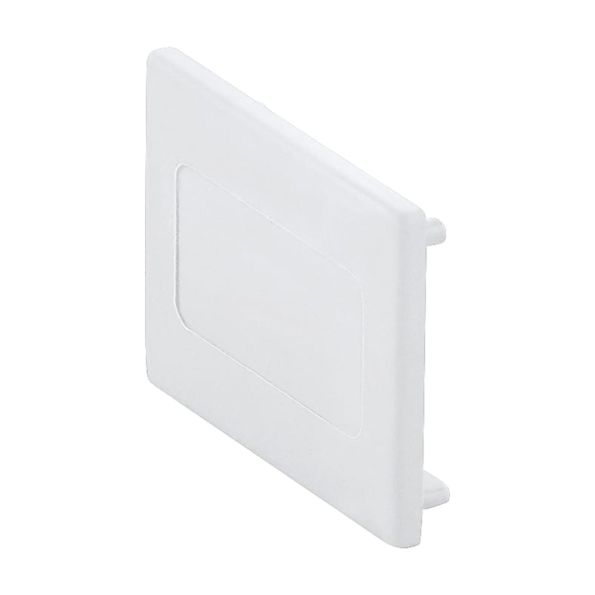 Track On End Cap - White