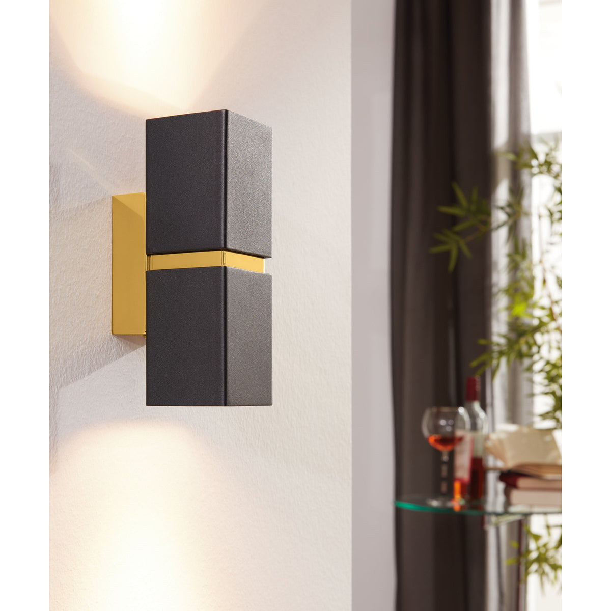 Tramena Wall Light 5.5cm - Black & Gold