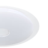 Trelmanne LED Flush Ceiling Light - White & Clear