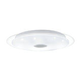 Trelmanne LED Flush Ceiling Light - White & Clear