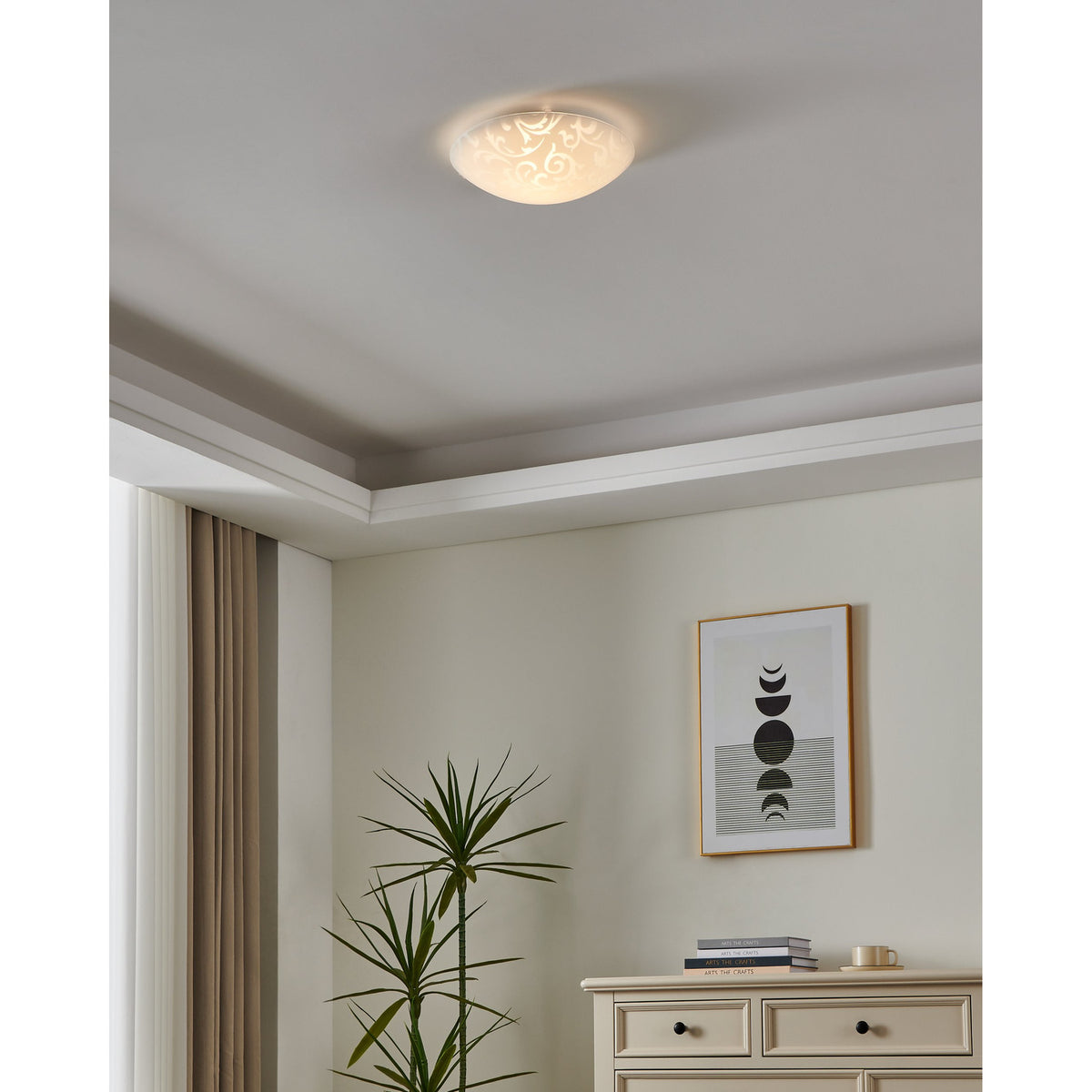 Trenvette Flush Ceiling Light - White