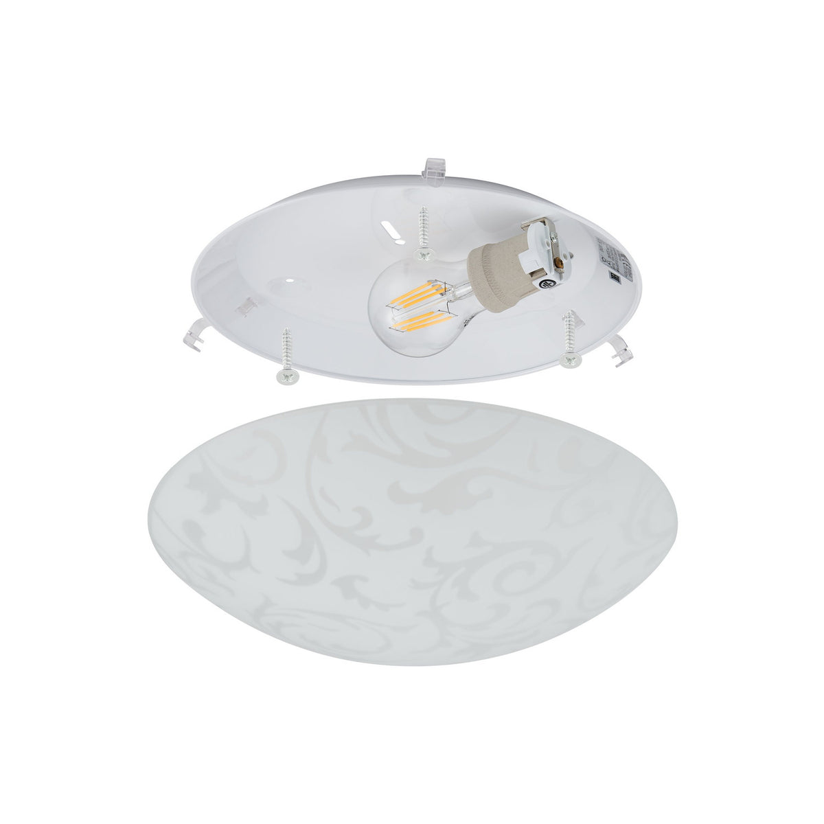 Trenvette Flush Ceiling Light - White