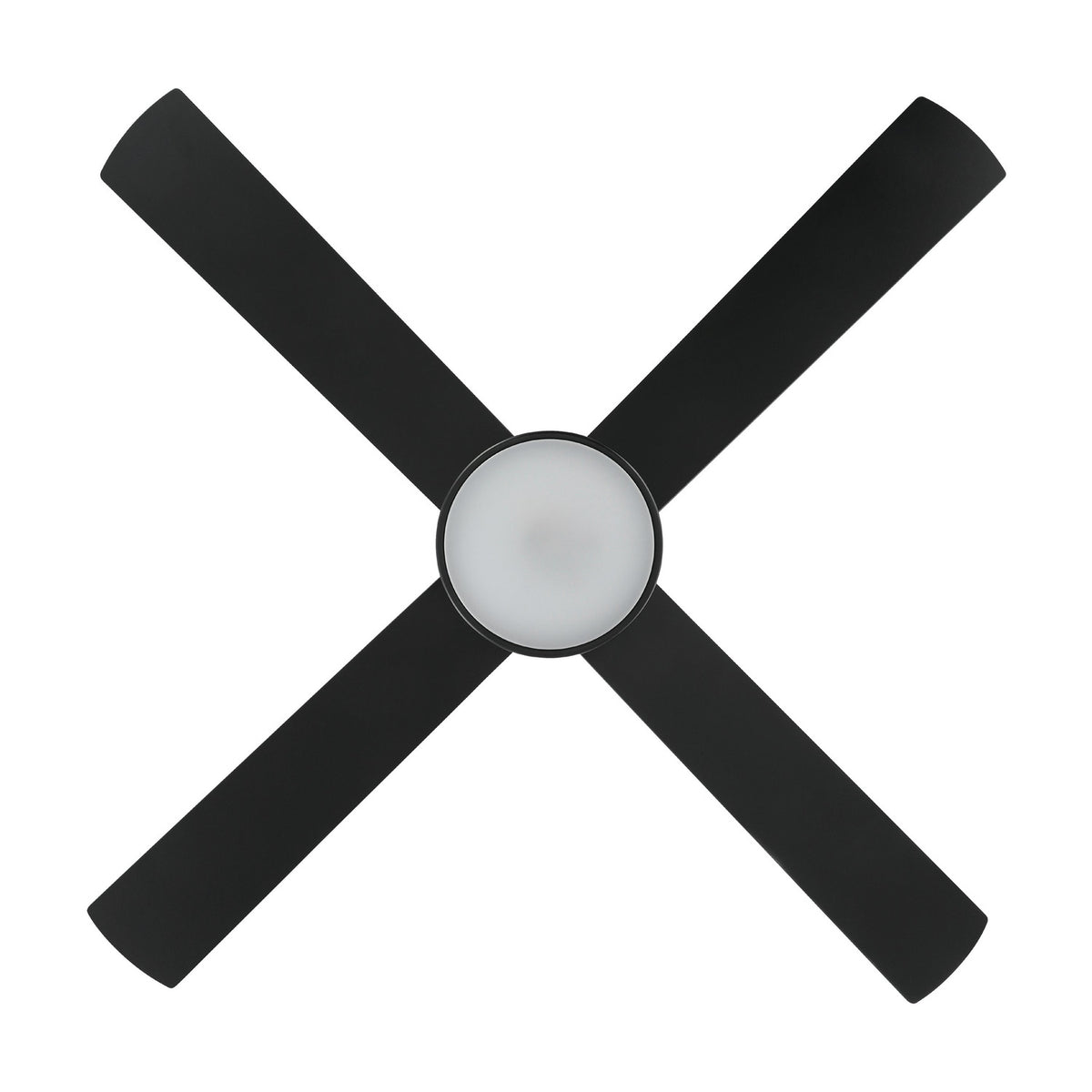 Trinidad Ceiling Fan with Light - Black & Brass