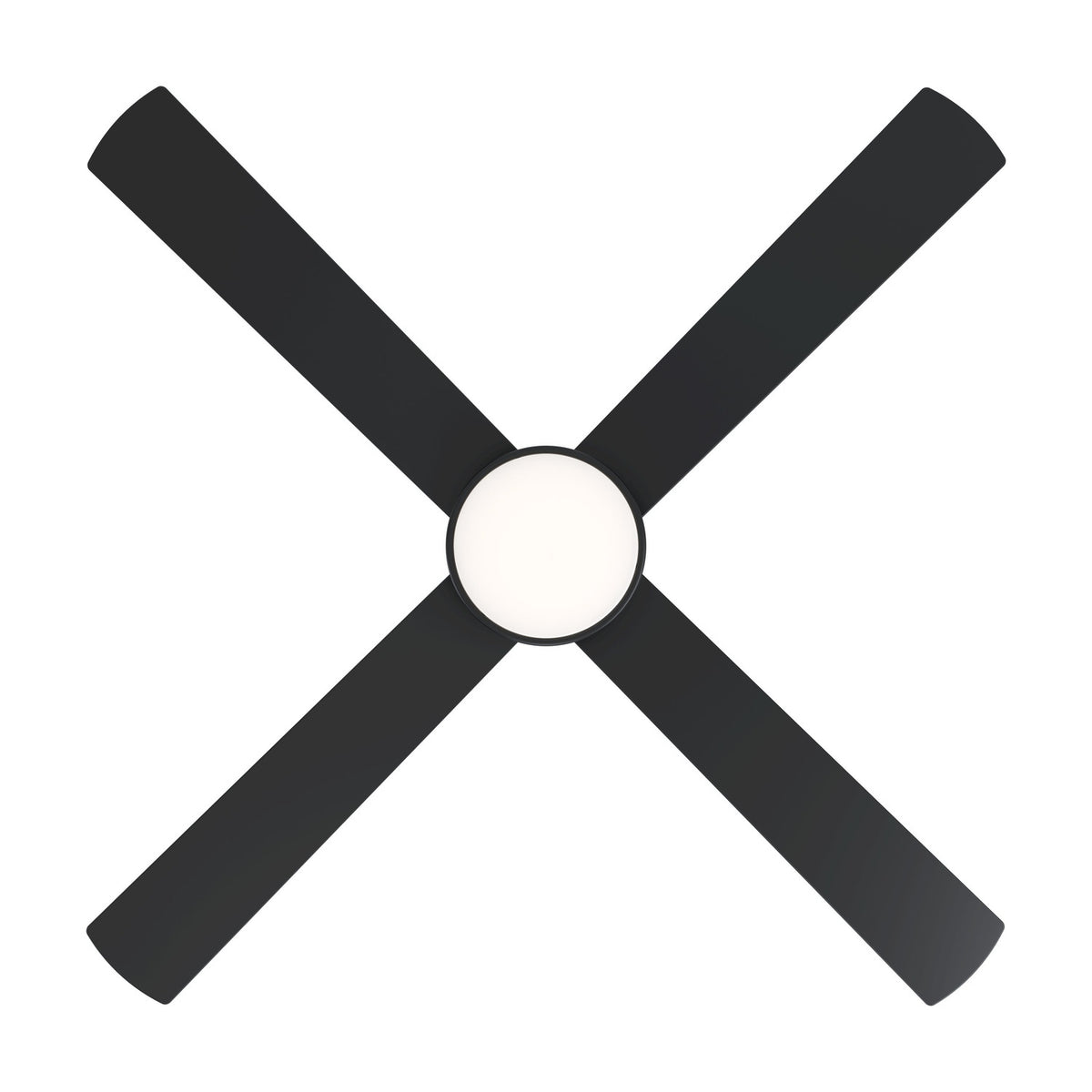 Trinidad Ceiling Fan with Light - Matt Black