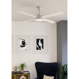 Trinidad Ceiling Fan with Light - Matt White