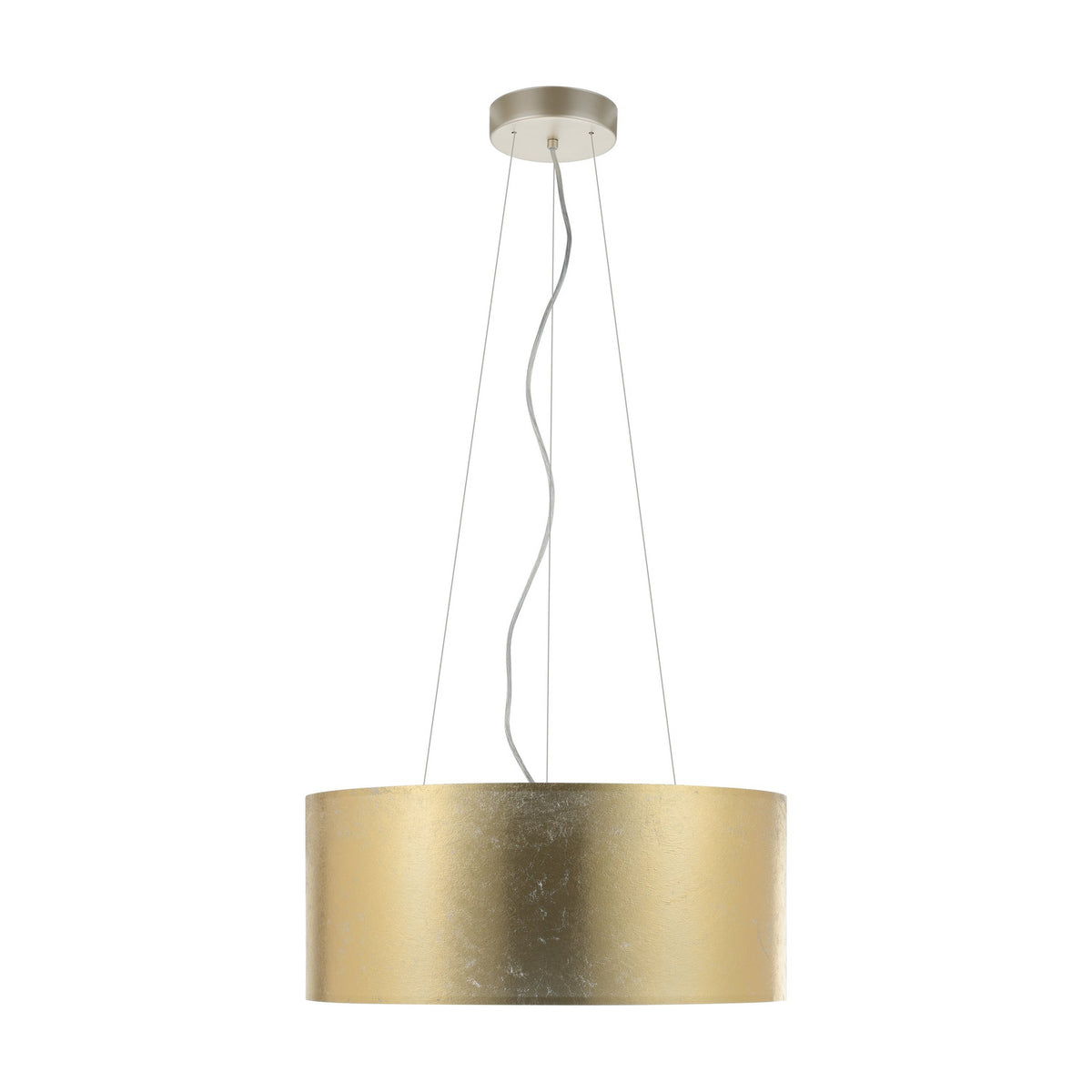 Trivenne Fabric 3 Light Pendant - Champagne