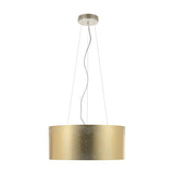 Trivenne Fabric 3 Light Pendant - Champagne