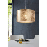 Trivenne Fabric Pendant Light - Champagne