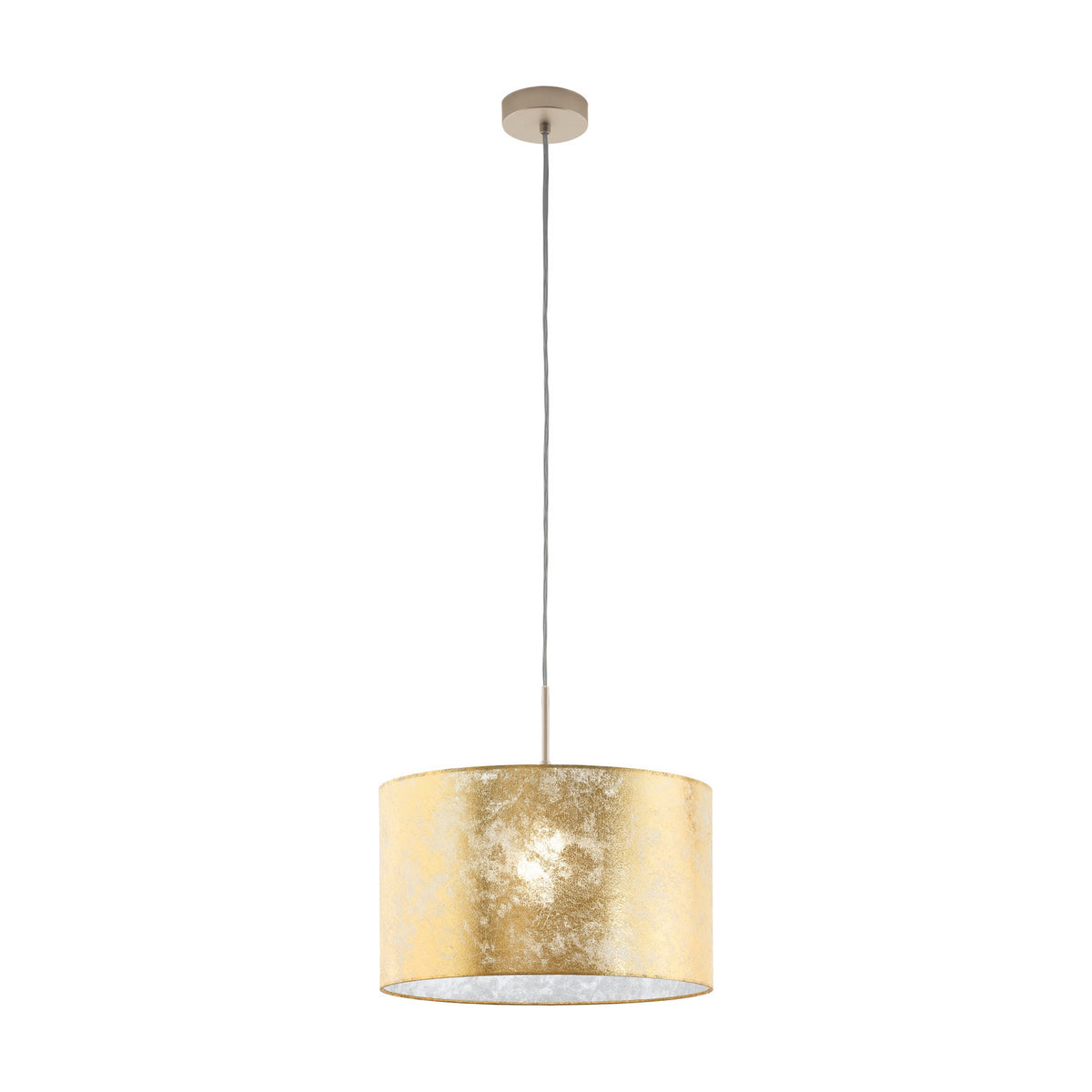 Trivenne Fabric Pendant Light - Champagne
