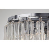 Tropez 2 Light Glass Wall Light - Polished Chrome