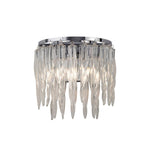 Tropez 2 Light Glass Wall Light - Polished Chrome