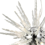 Tropez 60cm 8 Light Glass Suspension Light - Polished Chrome