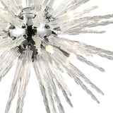 Tropez 60cm 8 Light Glass Suspension Light - Polished Chrome