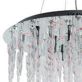Tropez LED Glass Suspension Light With RGB Remote - Chrome