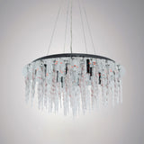 Tropez LED Glass Suspension Light With RGB Remote - Chrome