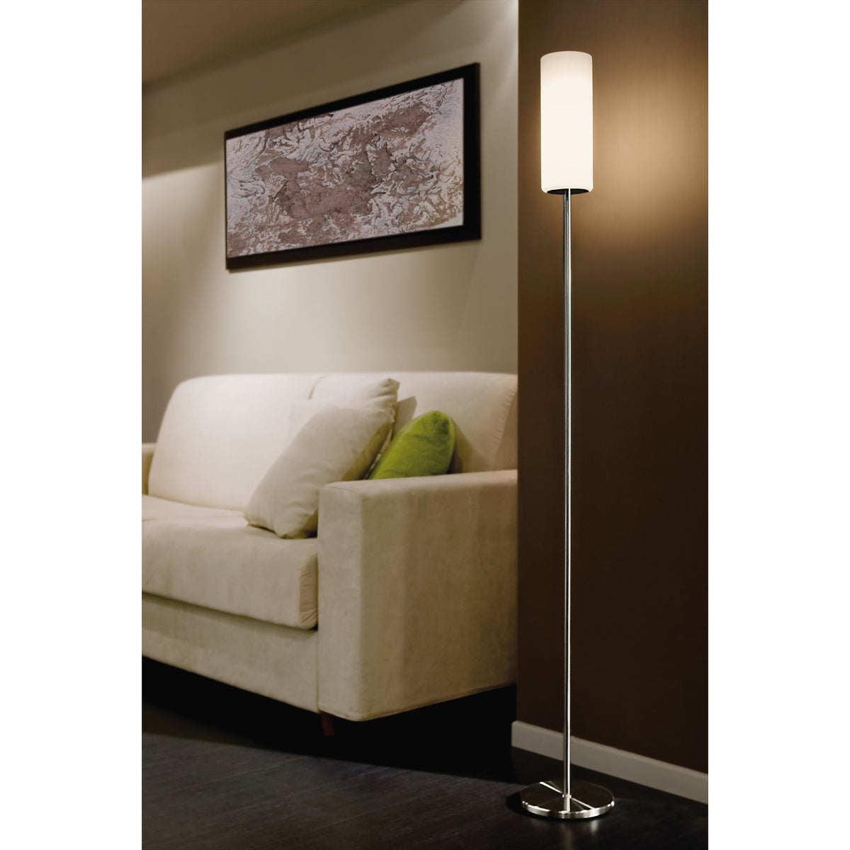 Troy 3 Floor Lamp - Satin Nickel