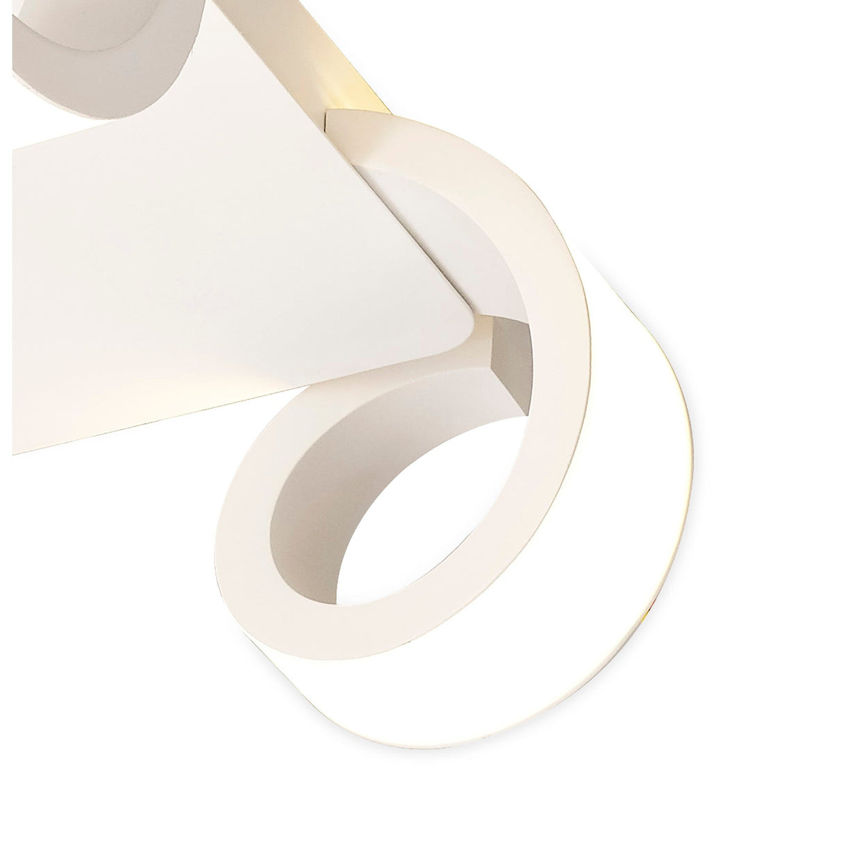 Tsunami LED Semi-Flush Ceiling Light 48W 3000K - Sand White