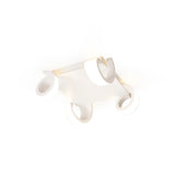 Tsunami LED Semi-Flush Ceiling Light 48W 3000K - Sand White