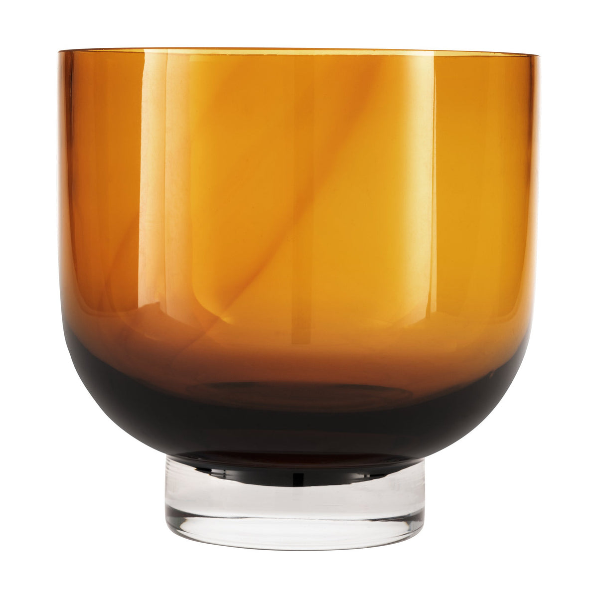 Tudiya Glass Vase 20cm - Amber