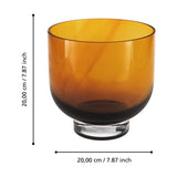 Tudiya Glass Vase 20cm - Amber