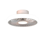 Turbo CCT Dimmable LED Ceiling Retractable Fan Light With Remote - White