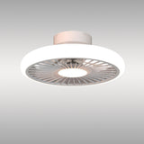 Turbo CCT Dimmable LED Ceiling Retractable Fan Light With Remote - White