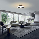 Turbo CCT Dimmable LED Ceiling Retractable Fan Light With Remote - Black