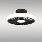 Turbo CCT Dimmable LED Ceiling Retractable Fan Light With Remote - Black