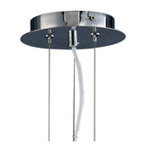 Twist 1 Light Pendant Light – Gloss White & Polished Chrome