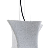 Twist 1 Light Pendant Light – Cement Effect & Polished Chrome