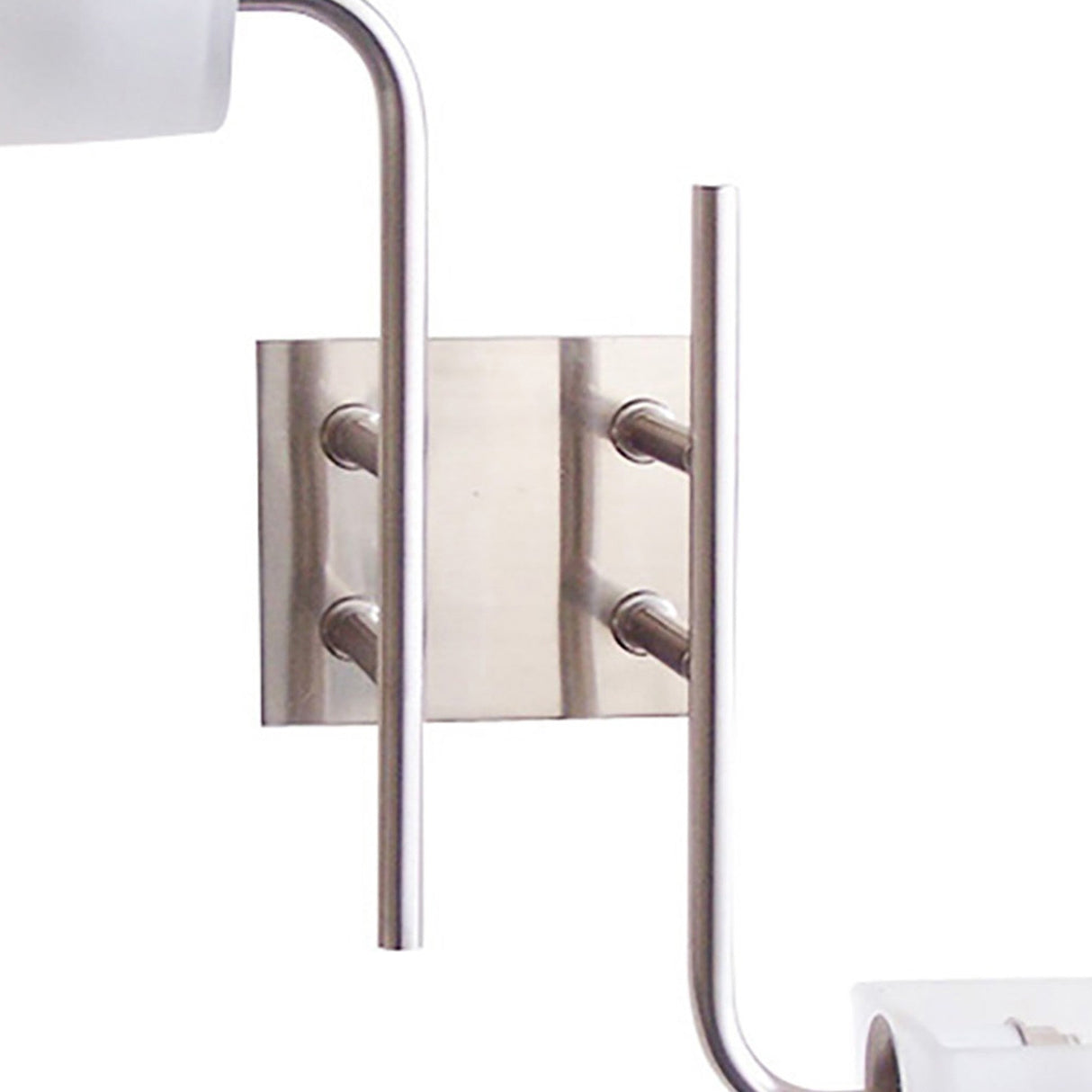 Udine 2 Light Frosted Glass Wall Light - Satin Chrome