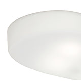 Ufo 6 Light Outdoor Flush Ceiling Light - Matt White/Opal White