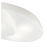 Ufo 6 Light Outdoor Flush Ceiling Light - Matt White/Opal White