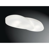 Ufo 6 Light Outdoor Flush Ceiling Light - Matt White/Opal White