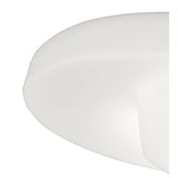 Ufo 4 Light Outdoor Flush Ceiling Light - Matt White/Opal White