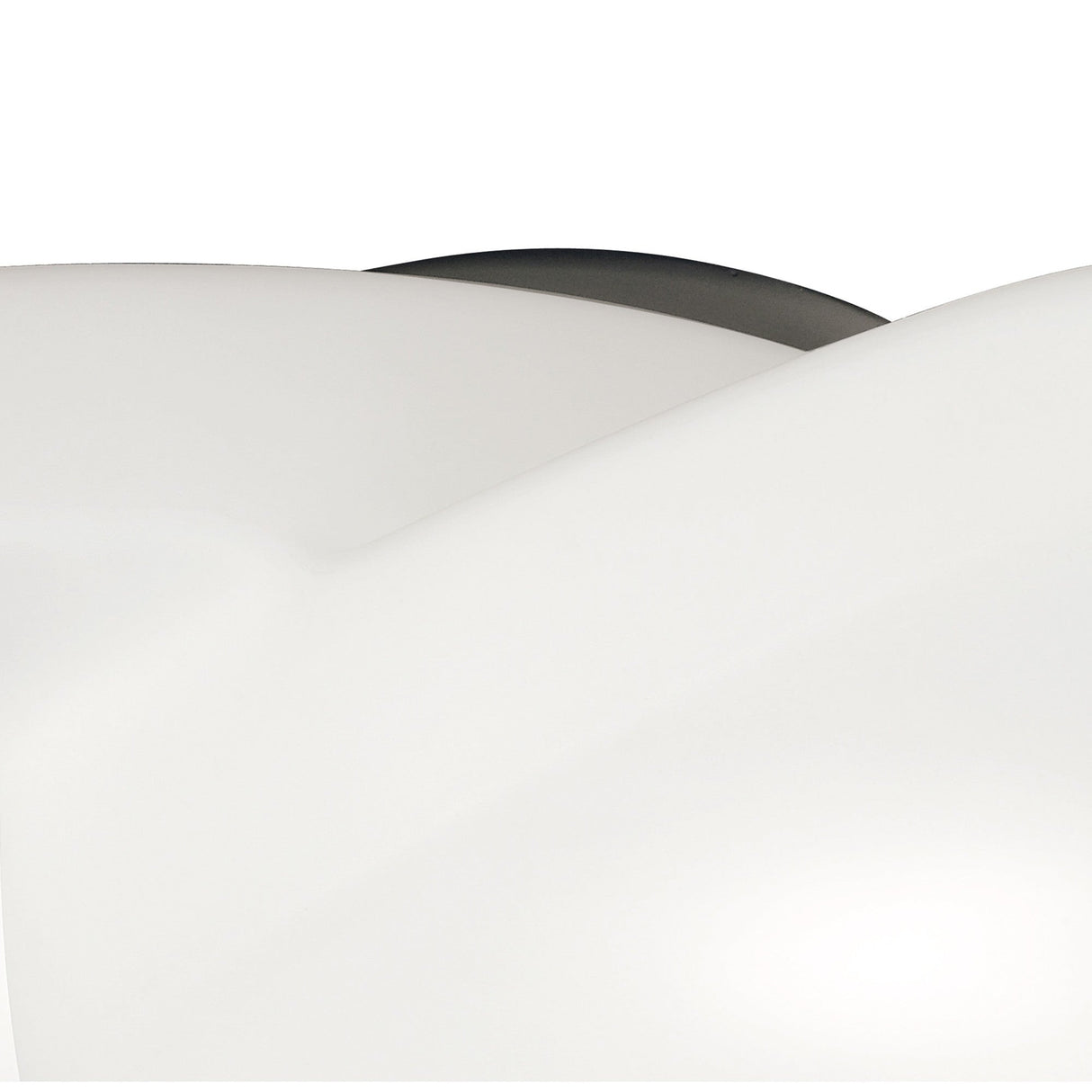 Ufo 4 Light Outdoor Flush Ceiling Light - Matt White/Opal White