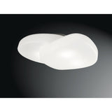 Ufo 4 Light Outdoor Flush Ceiling Light - Matt White/Opal White