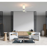 Up Down CCT Dimmable LED Ceiling Fan Light With Remote & APP Control - White