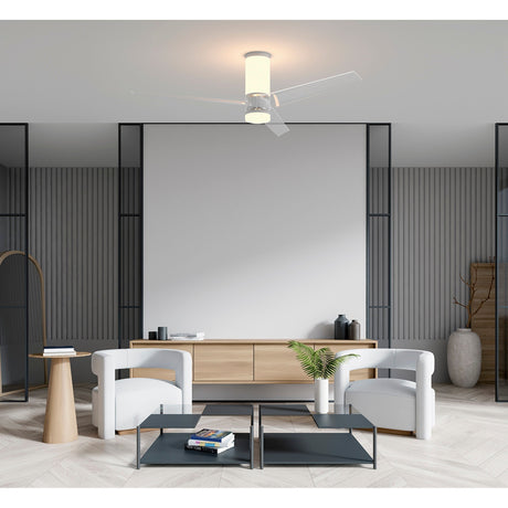 Up Down CCT Dimmable LED Ceiling Fan Light With Remote & APP Control - White