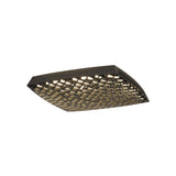 Urban CCT Dimmable LED Flush Ceiling Light With Remote Control 56W - Black