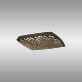 Urban CCT Dimmable LED Flush Ceiling Light With Remote Control 56W - Black