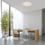 Urban CCT Dimmable LED Flush Ceiling Light With Remote Control 80W - White