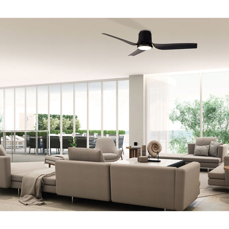 Ushuaia CCT Dimmable LED Ceiling Fan Light With Remote & APP Control - Black