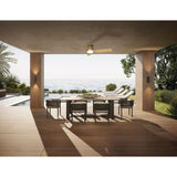 Ushuaia CCT Dimmable LED Ceiling Fan Light With Remote & APP Control - Brown/White