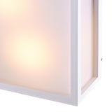 Utah 2 Light Outdoor Flush Ceiling Light - White